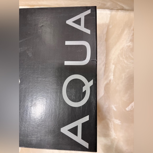 NEW AQUA Womens Beige Snake Print Padded Marlo Pointed Toe Block Heel Boot sz 7 - Picture 8 of 9